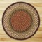 Burgundy/Mustard Round Braided Rugs