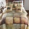 Wood Patch Quilted Bedding Set-Twin