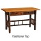 Barnwood Writing Desk with Hickory Legs