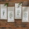 Herbal Embroidered Patch Kitchen Towels