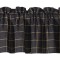 Black Window Pane Valance