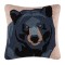 Bear hooked pillow 18" x 18"