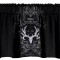 Bone Collector Black and Grey Valance