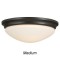 Bronze Barrington Flush Ceiling Lights