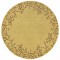 Wheat Tiny Branches Round Rug
