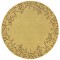 Wheat Tiny Branches Round Rug