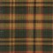 Golden Brown Plaid Curtains