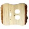 Rustic Double-Gang Toggle/Duplex Plate Cover (3 wood options)