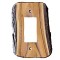 Rustic Single Rocker Switch Plate (3 wood options)