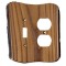 Rustic Double-Gang Toggle/Duplex Plate Cover (3 wood options)