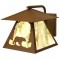 Timber Ridge Outdoor Bear Sconce with Roof