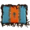 South West Turquoise Stripe Pillow