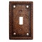 Faux Leather Single Toggle Switch Plate