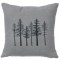 Pine Trees Linen Pillow 16