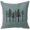 Pine Trees Linen Pillow 16