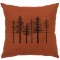 Pine Trees Linen Pillow 16