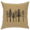 Pine Trees Linen Pillow 16