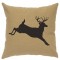 Jumping Deer Linen Pillow (5 colors)