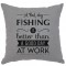 Fishing Day Linen Pillow 16