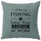Fishing Day Linen Pillow 16