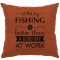 Fishing Day Linen Pillow 16