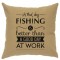 Fishing Day Linen Pillow 16