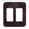 Woven Leather Double GFI Switch Cover