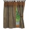 Thistle Faux Suede Draperies with Attached Valance