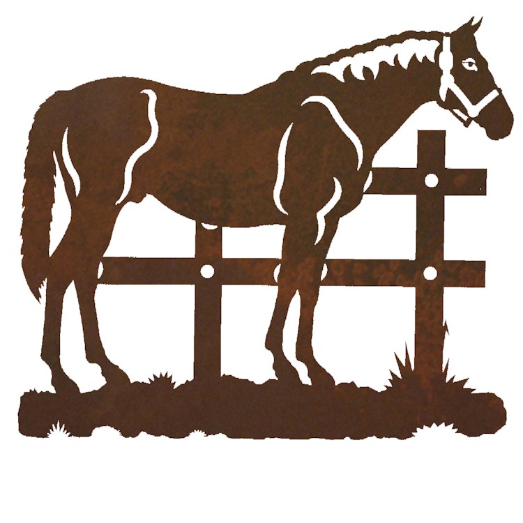 *Quality* STANDING HORSE Metal Custom Wall Sign Raw Steel Handmade Vintage
