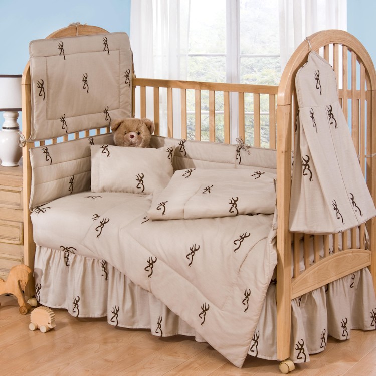 Browning Buckmark Baby Crib Set, Outdoor Crib Bedding Sets
