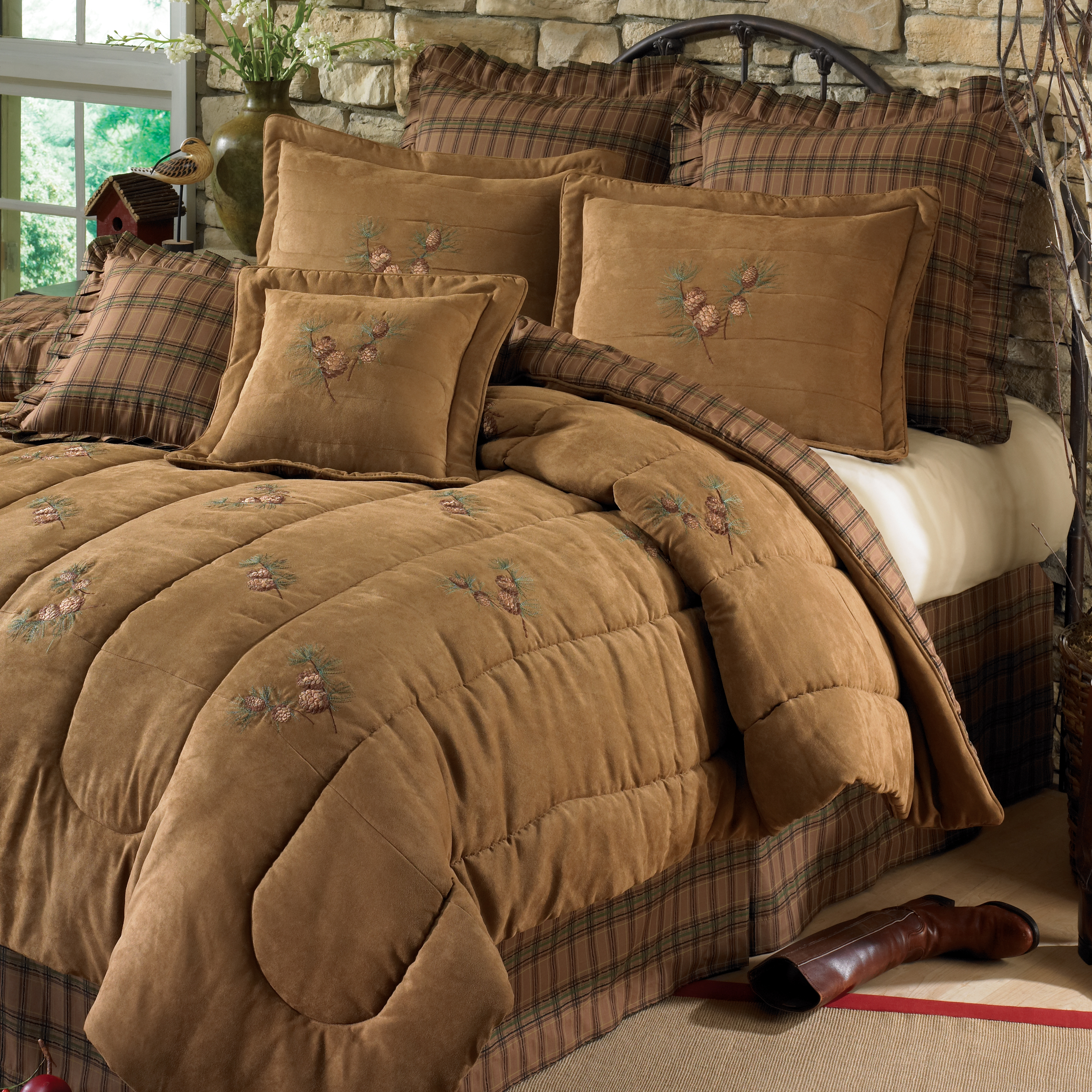 Pine Cone Queen Comforter Set
