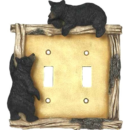 Rainbow Trading RA 4316 Black Bear Decorative Outlet Plate Cover 