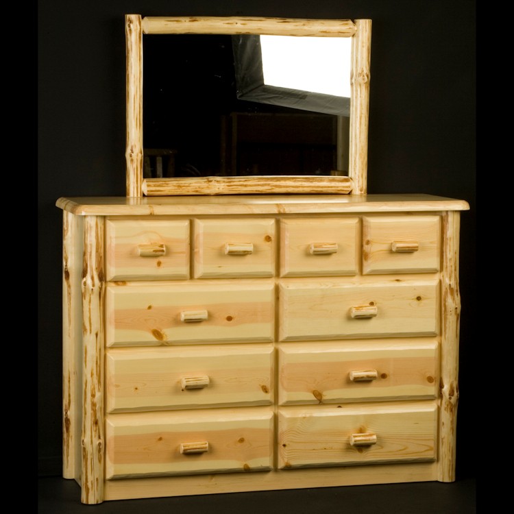 Wilderness Ten Drawer Dresser And Mirror