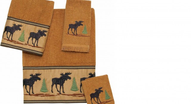 Forestry Moose Bath Towels Forestry Moose Bath Towels